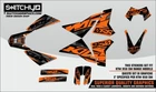 Set Sticker Graphics Kit 'Attack' for KTM 950 SM Decals Dekor