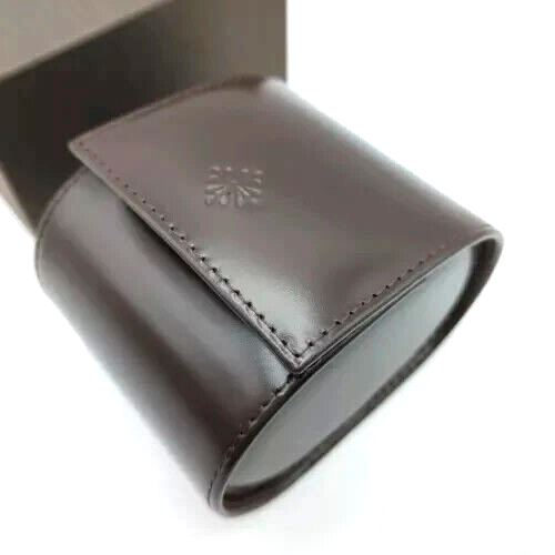 Patek Philippe Watch Case Roll Travel Brown Leather Pouch AD VIP