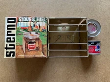 VINTAGE STERNO COLLECTIBLE CAMPING STOVE & FUEL COMBO PACK