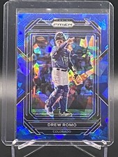 2023 Panini Prizm Baseball Drew Room 149 Blue Cracked Ice Rockies NM-MT