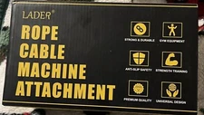 LADER Tricep Rope Cable Machine Attachment 35 Inch, Heavy Duty Triceps Pull D...