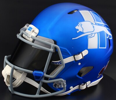 DETROIT LIONS NFL Riddell Speed Full Size AUTHENTIC Football Helmet