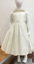 ABITO Vestito Elegante Cerimonia bambina Bianco panna 4/104cm