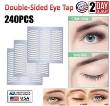 240× Invisible Lace Eye Lift Strips Double Eyelid Adhesive Style Tape Sticker US