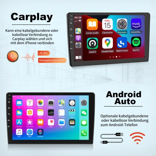 2+64G Für Mercedes-Benz SLK Class R171 Android 15 CarPlay Autoradio Navi GPS FM - Bild 10 von 18