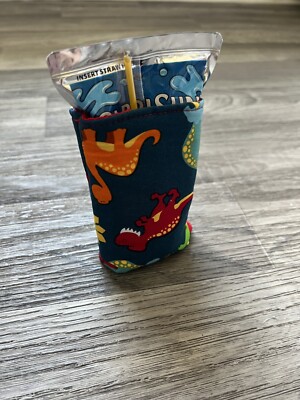 Capri Sun Coolers Dino Dinosaur  Koozies Blank Juice Insulator Sleeve Gift