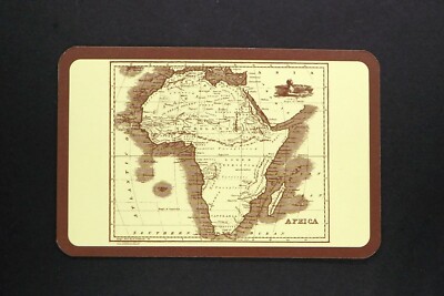 1 x Joker playing card Old Map of Africa (brown border) AB 966