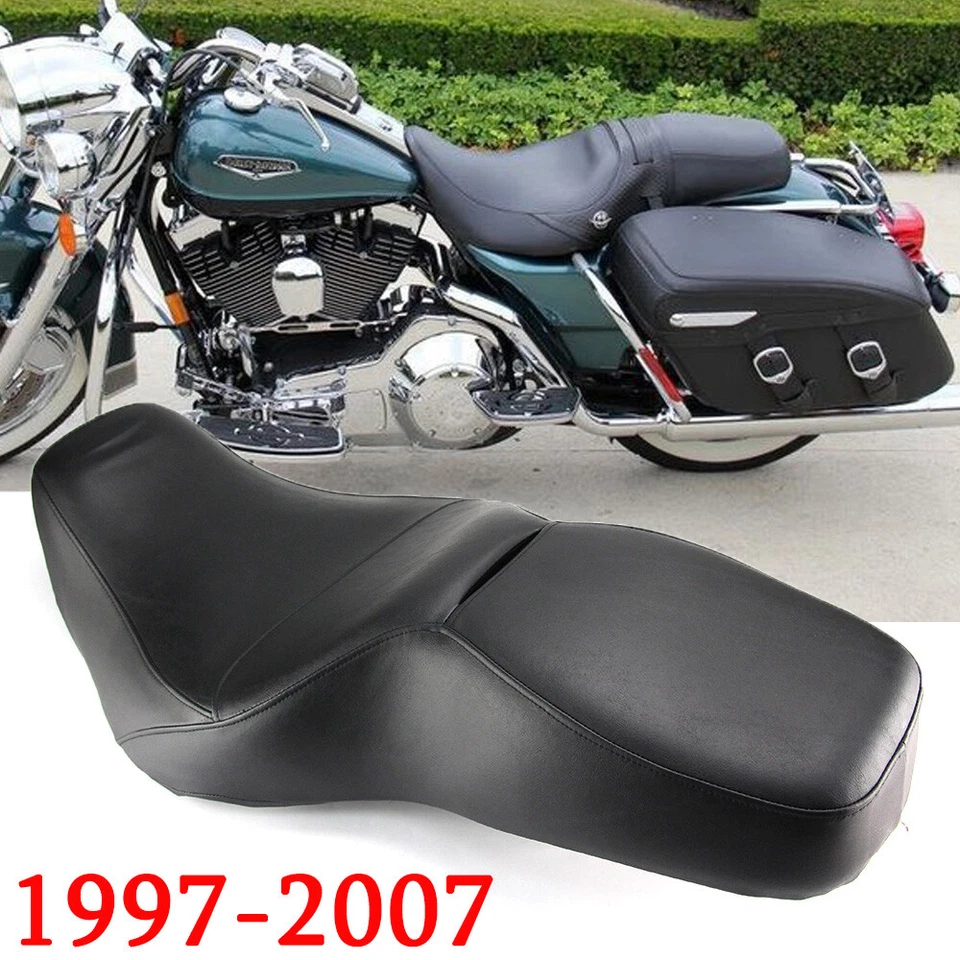 Low-Profile Seat For Harley Road King FLHR 1997-2007 2006-2007 Street Glide FLHX Foto 2 de 4