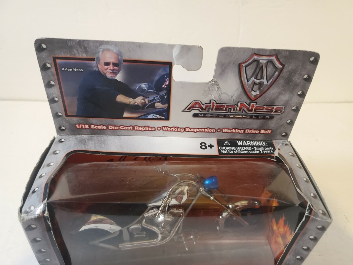 Arlen Ness Motorcycles Iron Legends 1/18 Unopened Box Die Cast