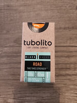 Tubolito Tubo Road Tube - 700 x 18-32mm, 42mm Presta Valve, Orange