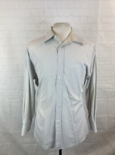 Canali Italy Men's Beige Plaid Cotton Dress Shirt 16.5 32/33 42 295
