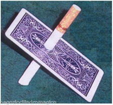 Sigaretta attraverso la carta, giochi di prestigio,trucchi magia,cilindromagico