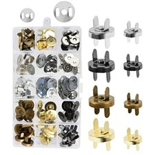 40 Sets 14mm/18mm Button Clasps Snaps Fastener Clasps DIY Craft Sewing Button...