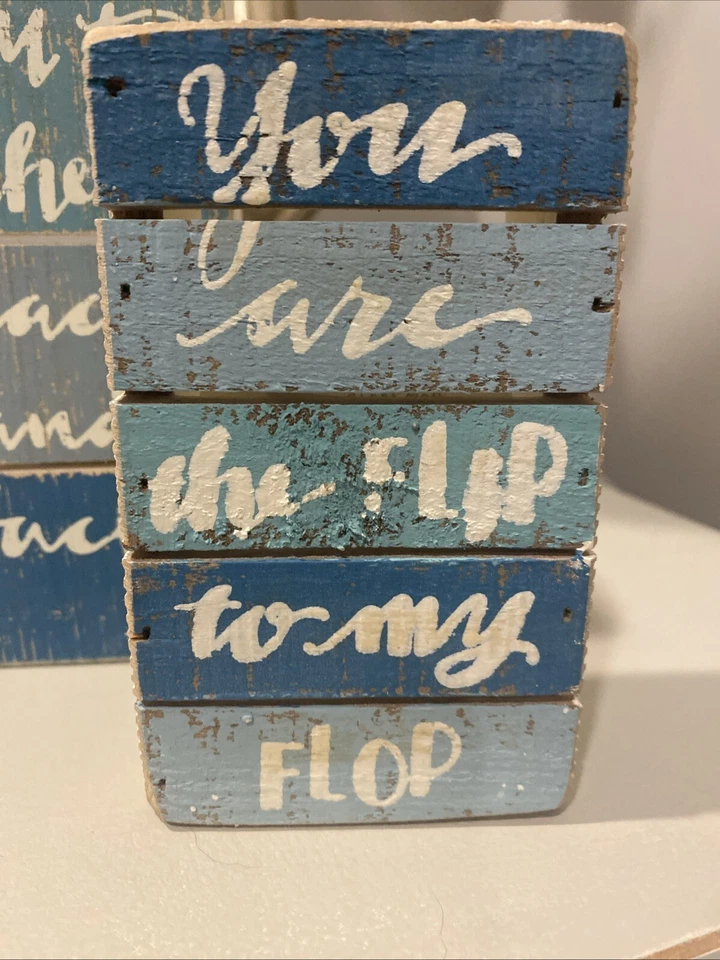 Primitives By Kathy Beach Lot Wood Picture Frame And Shell Blue Sea Lot - Image 3 of 4