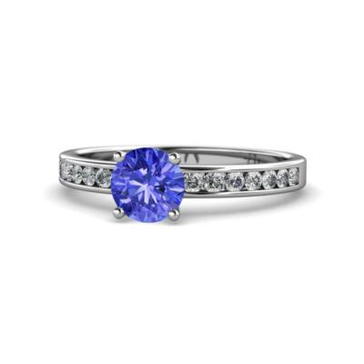 Tanzanite and Diamond Womens Engagement Ring ctw 14K Gold JP:140719 