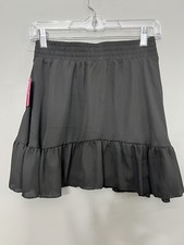 NWT By By Girl Black Skirt Size 14 Youth Lightweight Flowy Short