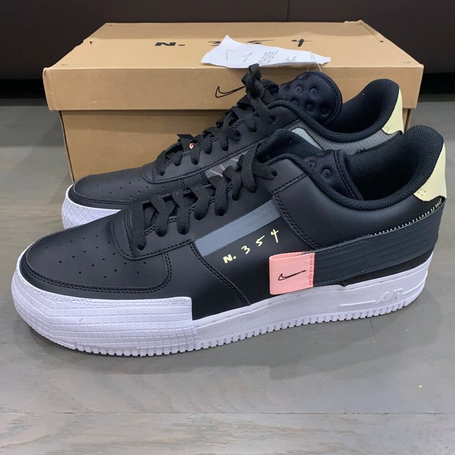 Nike Air Force 1 Af1 Type Black Anthracite Ci0054-001 Mens Shoes Sz 9 for sale online | eBay