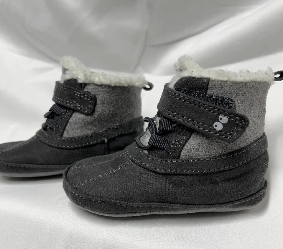 Mini botas Stride Rite Surprize Dean para bebé niño - gris carbón - Foto 4 de 4