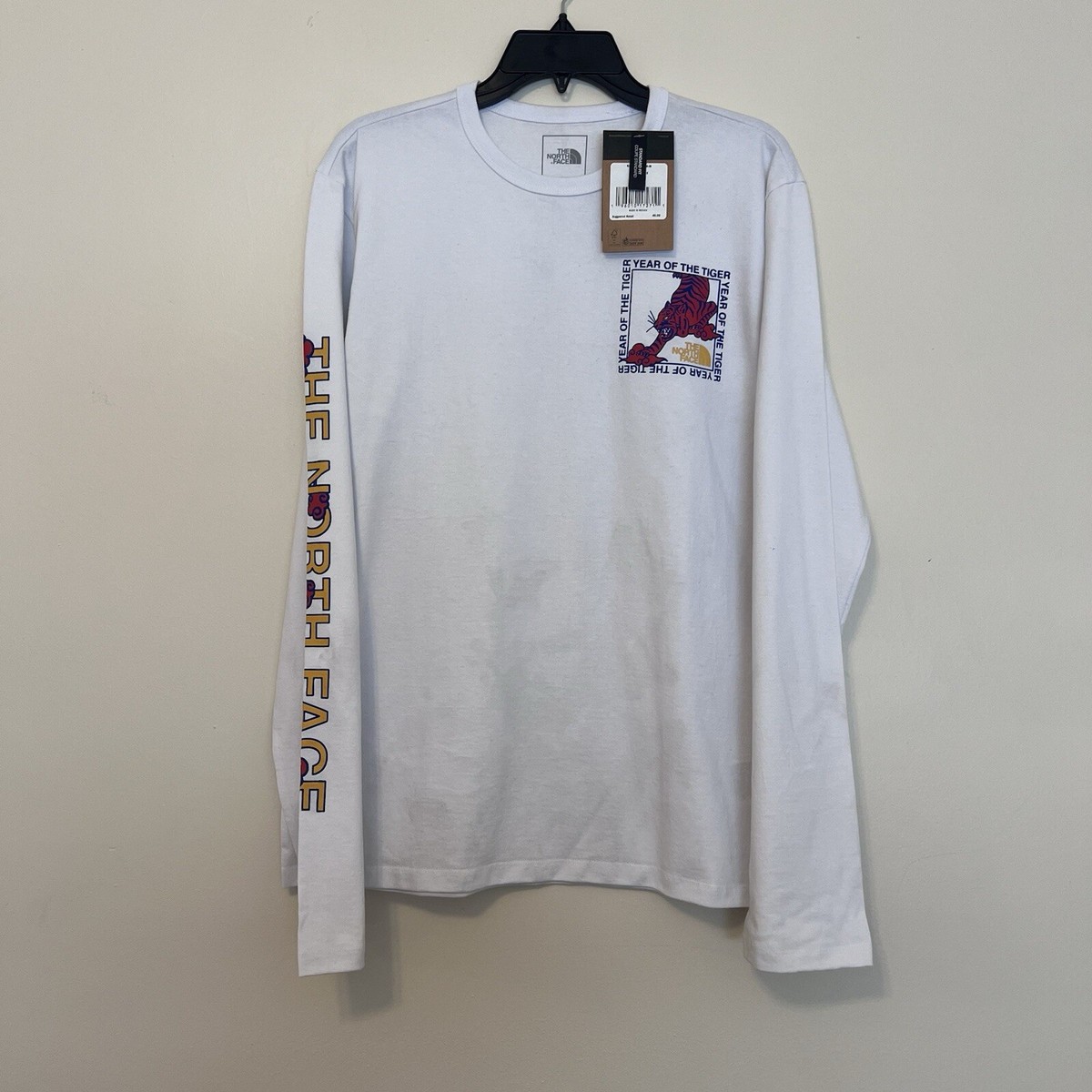NWT The North Face White Chinese New Year of Tiger Long
