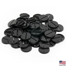 Pack of 50, 32 mm Plastic Round Slot Bases Miniature Wargames Table Top gaming
