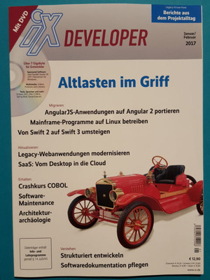iX Developer Januar/Februar 2017   mit Heft-DVD    ungelesen 1A abs.TOP