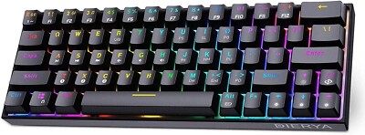 Dierya DK63 60% Mechanische Gaming Tastatur True RGB Hintergrundbeleuchtung Bluetooth 5.1 BST