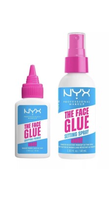 NYX PROFESSIONAL MAKEUP The Face Glue Gripping Primer & Setting Spray Set