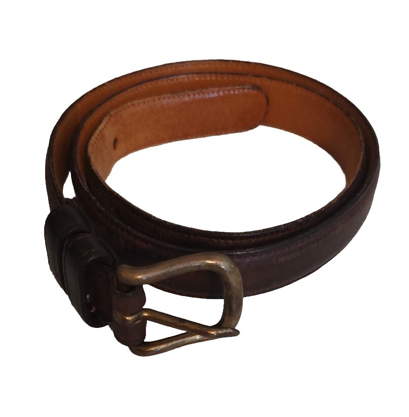 Coach glove tanned cowhide belt with brass buckle Vintage Coach Bone Glove Tanned Cowhide Belt With Brass  main image 4