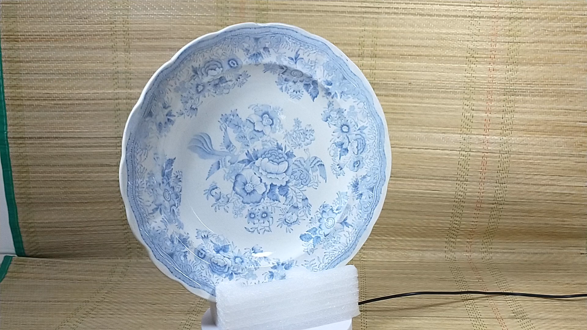 Antique Asiatic Pheasant Plate - Blue & White - 25cm Diameter | eBay