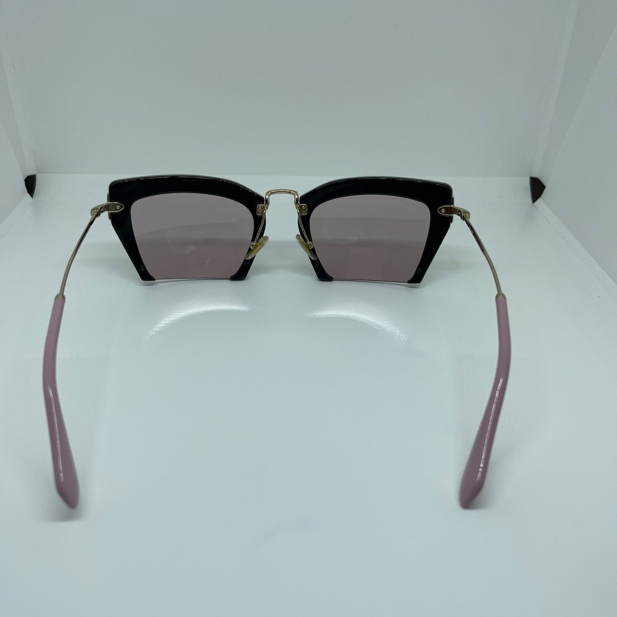 Miu Miu SMU 10Q 1BO-4M2 Matte Black Rose Gold Authentic  display picture 3