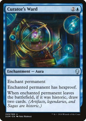 MTG Magic the Gathering Curator's Ward (49/296) Dominaria LP