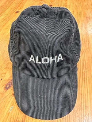 Surfware Corduroy Baseball Cap Hawaiian Classics Aloha Gray size OS - Image 1 of 4