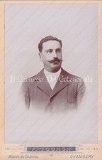 Tochon Chamb�ry Savoie France Portrait Man Mustache Photo Cards Cabinet