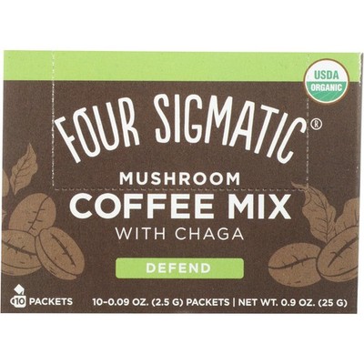Four Sigmatic Organic Mushroom Coffee Mix Chaga 10 Count Ct