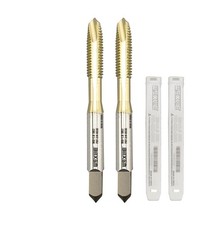 M6 x 1.0 Spiral Point Threading Tap 2 PCS Metric HSSCo AlSiTiN Coating Tool