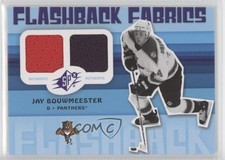 2009-10 SPx Flashback Fabrics Jay Bouwmeester #193 2d8