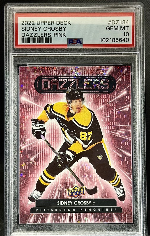 2022-23 Upper Deck Extended Series - Dazzlers Sidney Crosby #DZ-134 Pink PSA 10