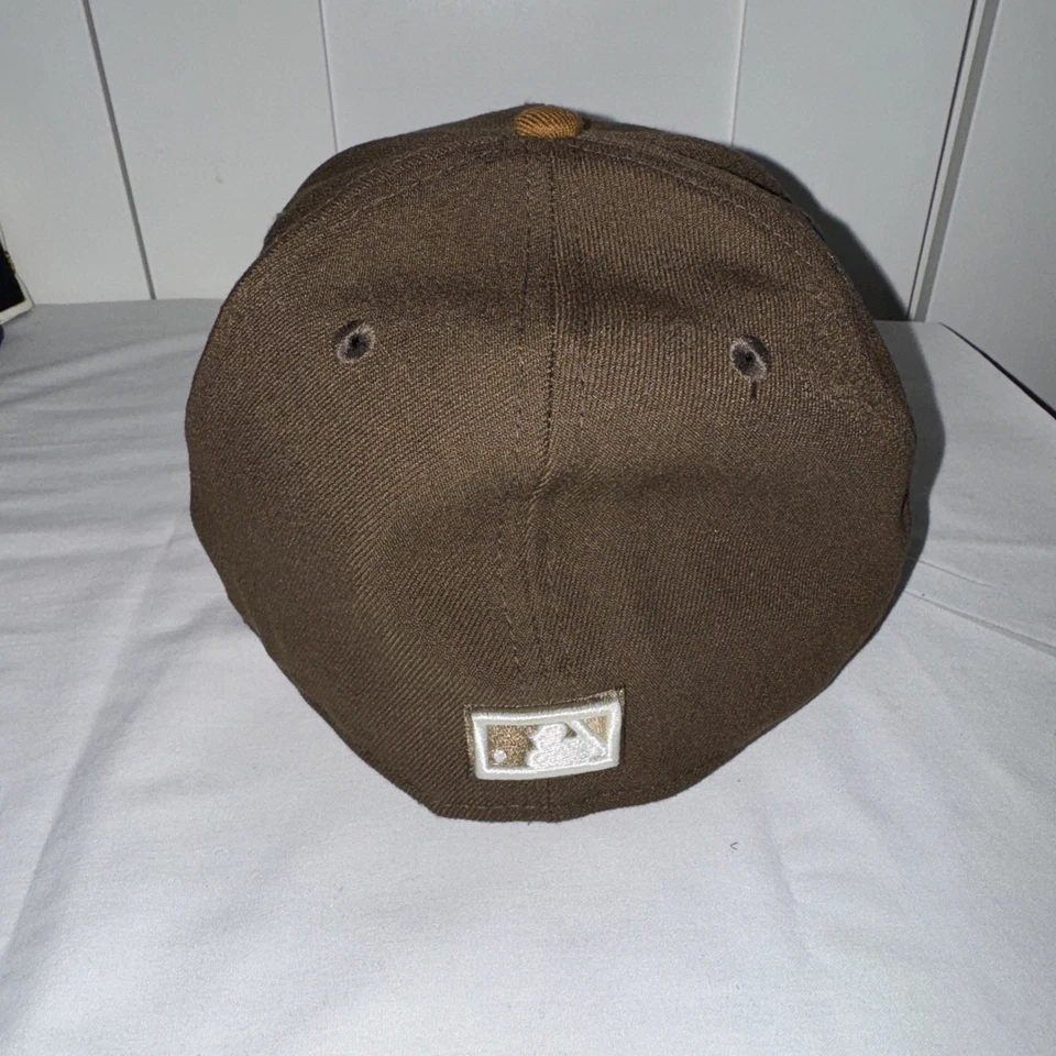 New Era Dodgers 100th Anniversary Side Patch Brown 2-Tone 7 3/8  - Image 3 of 4
