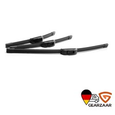 SCHEIBENWISCHER VORNE + HINTEN Passend für Ford Fiesta V Van 03-10 Schwarz Gummi