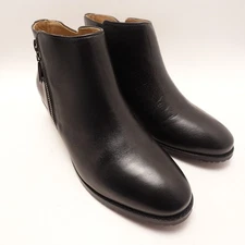 Samuel Hubbard Women's 8 M 'Valencia' Ankle Boot Black Leather Zipper Boots