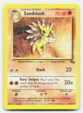 Sandslash 41/62 Uncommon Fossil Pokemon Unlimited HP on eBay