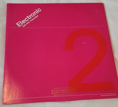 Electronic Get The Message 1991 US Warner 12'' Maxi Single Synth Pop House PROMO