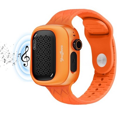 Kuzney tragbarer Blutooth Lautsprecher Sport wasserdicht Backclip Mini Speaker orange