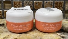 Bundle 2 Sunday Riley CEO Afterglow Vitamin C Gel Cream 0.3 Oz Each- 0.6oz Total