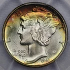 1941-D 10c Mercury Dime - PCGS MS 68 FB WOW TONING!