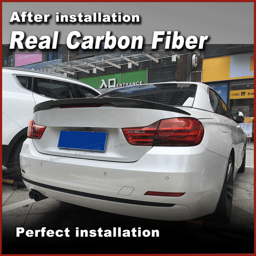 Carbon Heckspoiler Spoiler Flügel Lippe für BMW F33 428i Cabrio M4 F83 2014-2019 - Picture 4 of 11