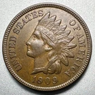 1909  INDIAN CENT   AU+  #2177