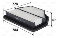 Valeo Luftfilter 585461 FüR Chevrolet Opel