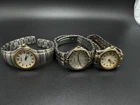 Vintage Seiko & Citizen Silver/Goldtone Watch Lot 3 Pcs