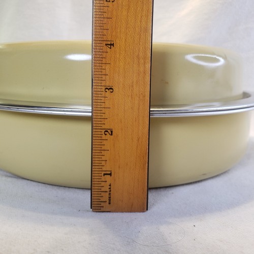 Vintage Enamelware Round Double Stack Pie & Cake Carrier Holder w/ Serving Tray - 第 18/21 張圖片